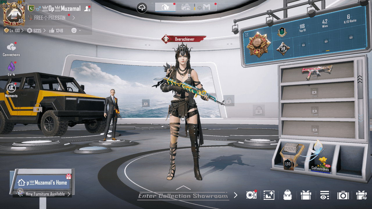 PUBG Mobile Account · Level 60 · 24 Mythics · 7 Gun Labs
